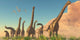 Herd Brachiosaurus Travel near Wall Decal