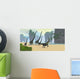 Mamenchisaurus Dinosaur Herd Grazing Wall Decal