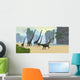 Mamenchisaurus Dinosaur Herd Grazing Wall Decal