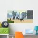 Mamenchisaurus Dinosaur Herd Grazing Wall Decal