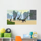 Mamenchisaurus Dinosaur Herd Grazing Wall Decal