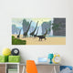 Mamenchisaurus Dinosaur Herd Grazing Wall Decal