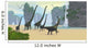 Mamenchisaurus Dinosaur Herd Grazing Wall Decal
