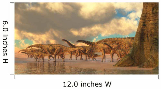 Herd Spinosphorosaurus Wall Decal