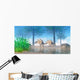 Pair Stegosaurus Walking near Wall Decal