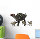 Maiasaura Dinosaur with Offspring Wall Decal Design 1