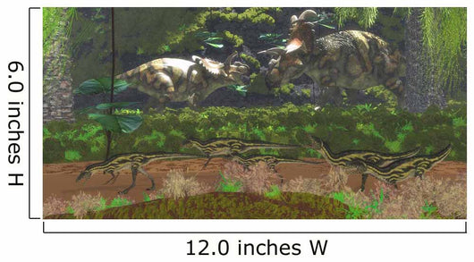 Two Large Albertaceratops Dinosaurs Wall Decal