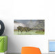 Pair Gigantspinosaurus Dinosaurs Roaming Wall Decal