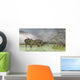 Pair Gigantspinosaurus Dinosaurs Roaming Wall Decal