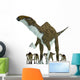 Brachylophosaurus with Offspring Wall Decal Design 2