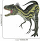 Deltadromeus Dinosaur Head Wall Decal Design 1
