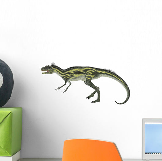 Deltadromeus Dinosaur White Wall Decal Design 1