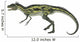 Deltadromeus Dinosaur White Wall Decal Design 1