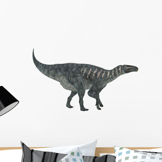 Iguanodon Dinosaur White Wall Decal Design 2
