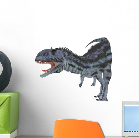 Majungasaurus Dinosaur White Wall Decal Design 2
