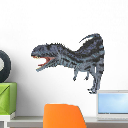 Majungasaurus Dinosaur White Wall Decal Design 2