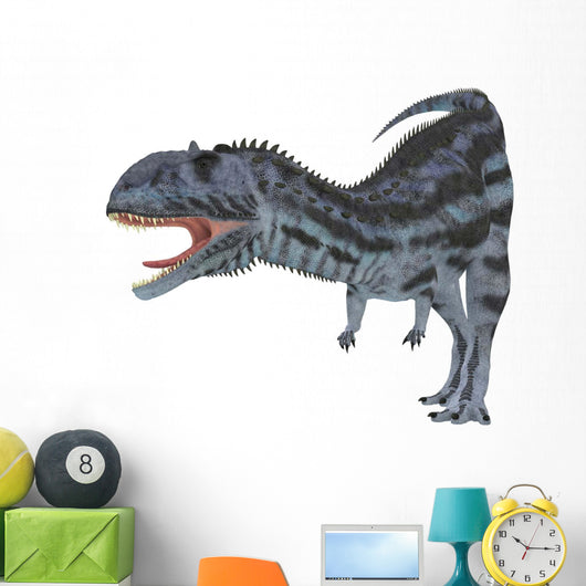 Majungasaurus Dinosaur White Wall Decal Design 2