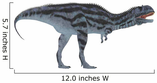 Majungasaurus Dinosaur White Wall Decal Design 1