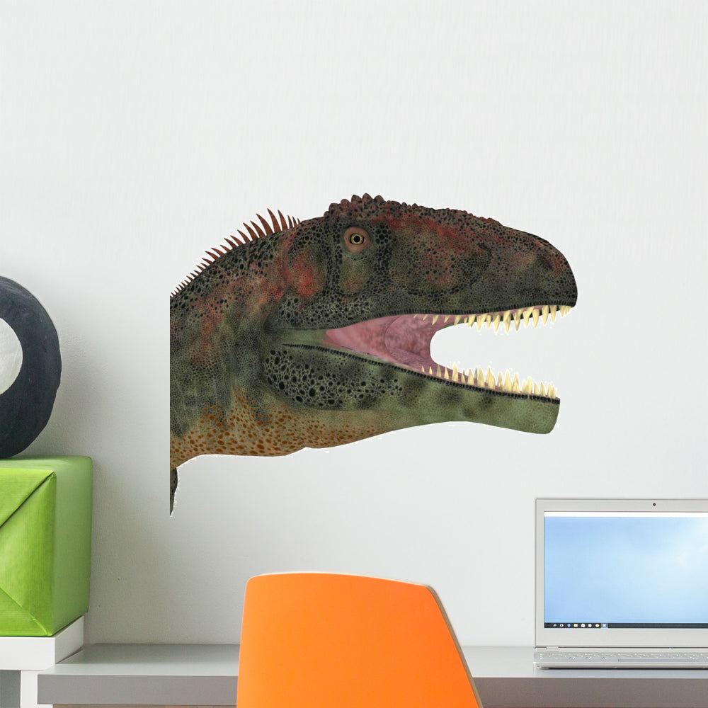 Mapusaurus Dinosaur Head Wall Decal - WallMonkeys.com – Wallmonkeys