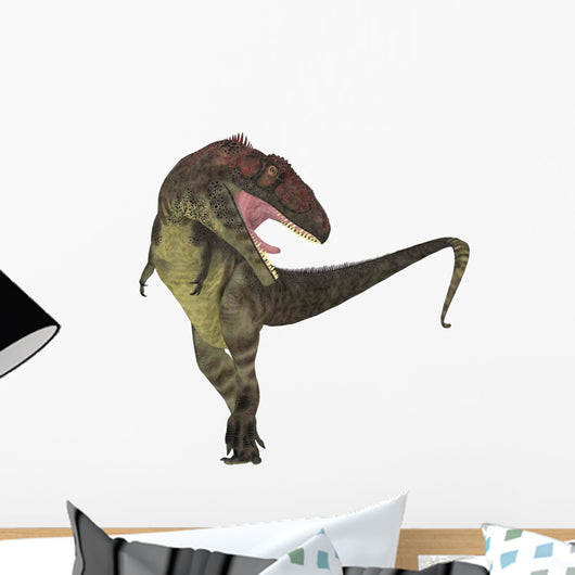 Mapusaurus Dinosaur White Wall Decal Design 2
