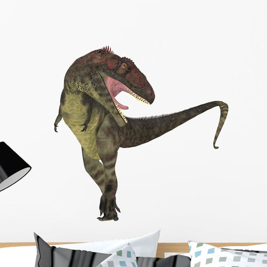 Mapusaurus Dinosaur White Wall Decal Design 2