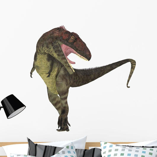 Mapusaurus Dinosaur White Wall Decal Design 2