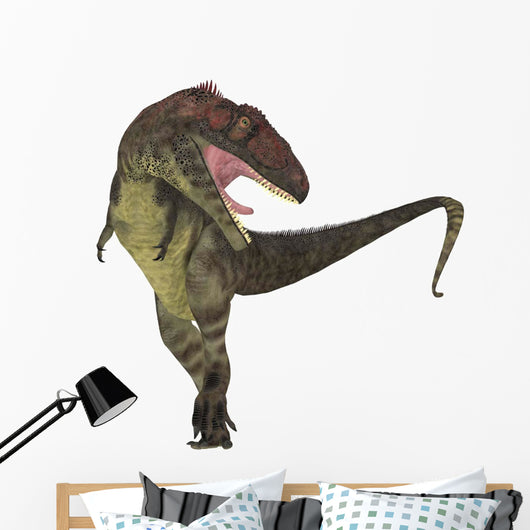 Mapusaurus Dinosaur White Wall Decal Design 2