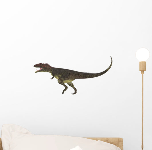 Mapusaurus Dinosaur White Wall Decal Design 1