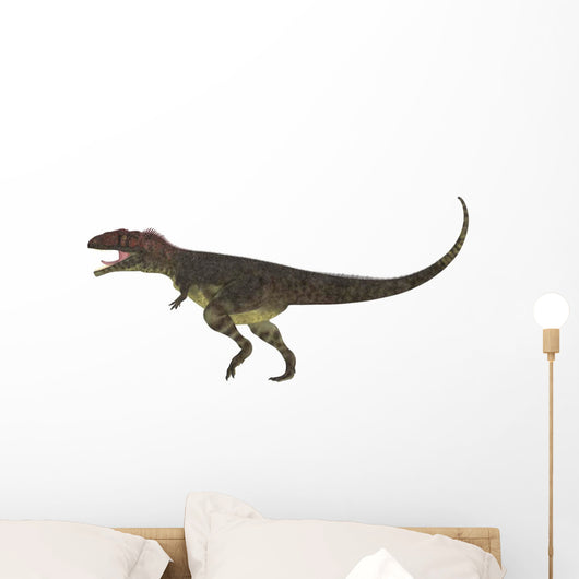 Mapusaurus Dinosaur White Wall Decal Design 1