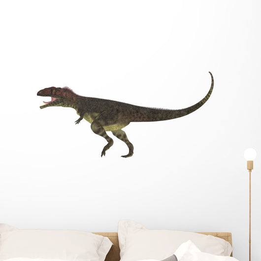 Mapusaurus Dinosaur White Wall Decal Design 1