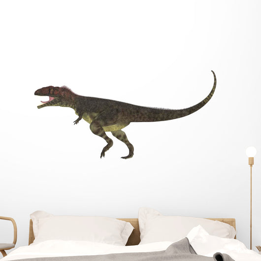 Mapusaurus Dinosaur White Wall Decal Design 1