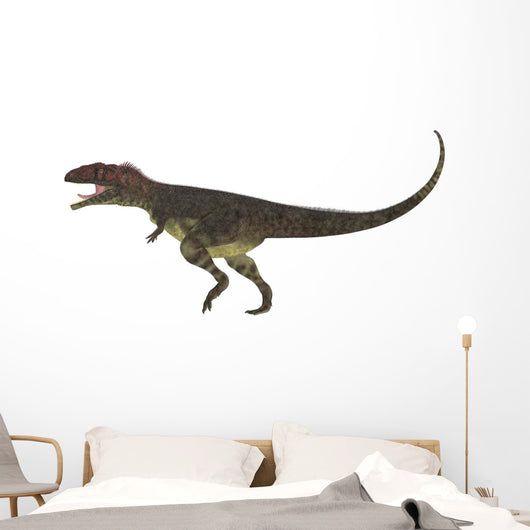 Mapusaurus Dinosaur White Wall Decal Design 1