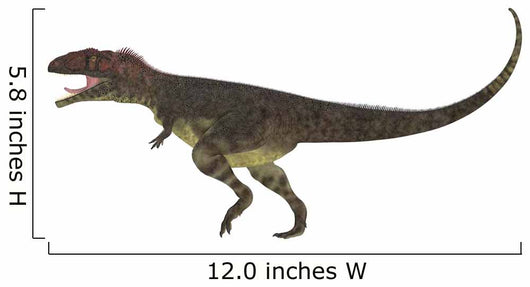 Mapusaurus Dinosaur White Wall Decal Design 1