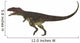 Mapusaurus Dinosaur White Wall Decal Design 1