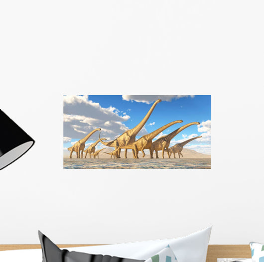 Herd Sauroposeidon Dinosaurs Wall Decal