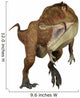 Carcharodontosaurus Dinosaur Roaring Front Wall Decal