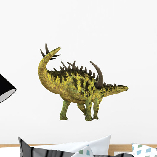 Gigantspinosaurus Dinosaur White Wall Decal Design 4