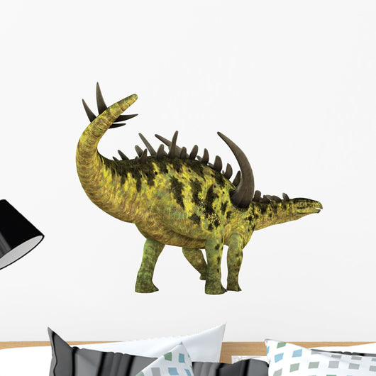 Gigantspinosaurus Dinosaur White Wall Decal Design 4