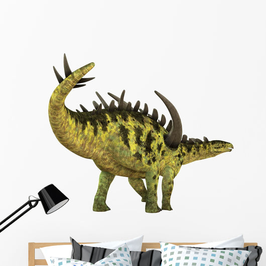 Gigantspinosaurus Dinosaur White Wall Decal Design 4