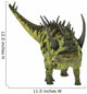 Gigantspinosaurus Dinosaur White Wall Decal Design 3