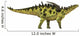 Gigantspinosaurus Dinosaur White Wall Decal Design 1