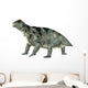 Moschops Dinosaur White Wall Decal Design 1