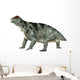 Moschops Dinosaur White Wall Decal Design 1