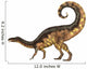 Plateosaurus Dinosaur Side Wall Decal Design 2