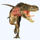 Tarbosaurus Dinosaur Roaring Front Wall Decal