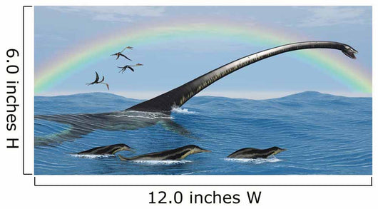 Elasmosaurus Tries to Capture Wall Decal