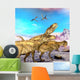 Abelisaurus Theropod Dinosaurs Hunt Wall Decal