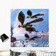 Archaeopteryx Birds Fly near Wall Decal
