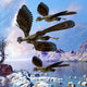 Archaeopteryx Birds Fly near Wall Decal