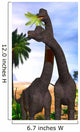 Brachiosaurus Dinosaurs Munch Tropical Wall Decal